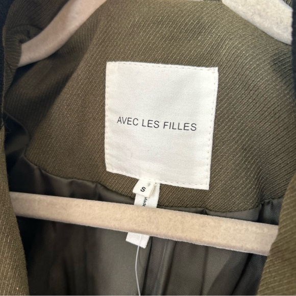 Anthropologie Avec Les Filles Mixed Fabric Blazer - Picture 6 of 14